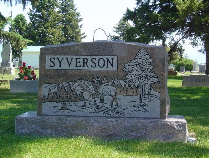 Memorial monument crafted by Bozeman Granite Works