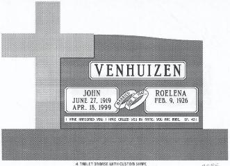 Headstone design example