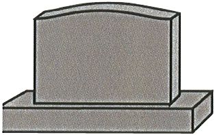 Tablet with base monument style